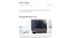 Desktop Screenshot of markjberger.com